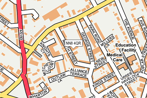 NN8 4QR map - OS OpenMap – Local (Ordnance Survey)