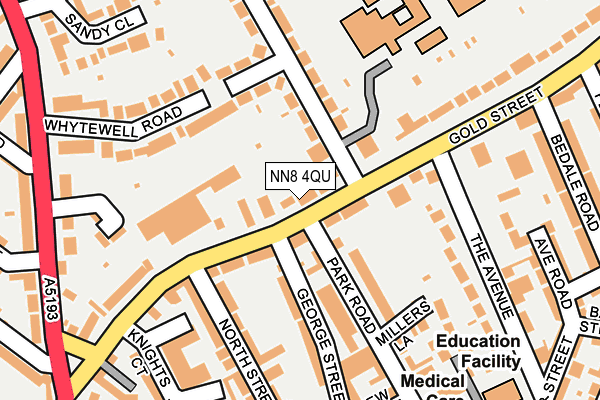 NN8 4QU map - OS OpenMap – Local (Ordnance Survey)