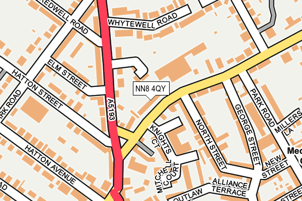 NN8 4QY map - OS OpenMap – Local (Ordnance Survey)