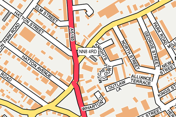 NN8 4RD map - OS OpenMap – Local (Ordnance Survey)