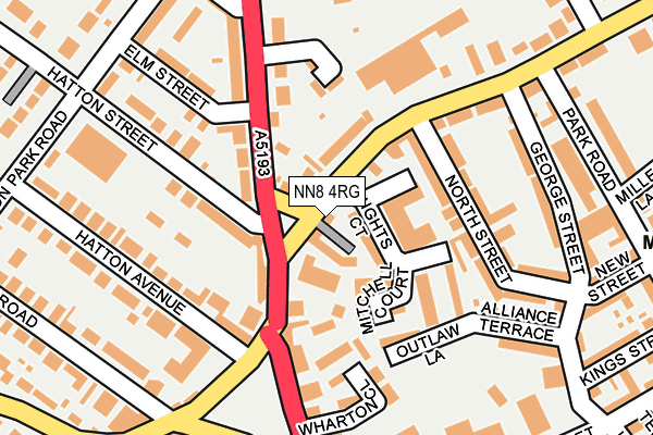 NN8 4RG map - OS OpenMap – Local (Ordnance Survey)