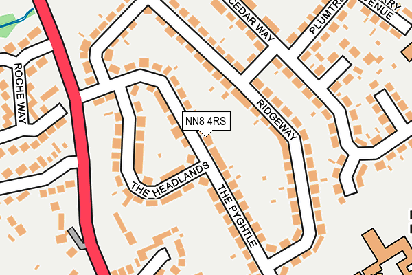 NN8 4RS map - OS OpenMap – Local (Ordnance Survey)