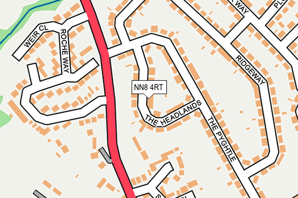 NN8 4RT map - OS OpenMap – Local (Ordnance Survey)