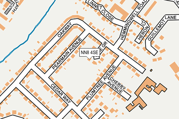 NN8 4SE map - OS OpenMap – Local (Ordnance Survey)