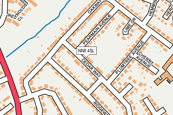 NN8 4SL map - OS OpenMap – Local (Ordnance Survey)