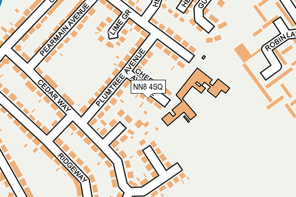 NN8 4SQ map - OS OpenMap – Local (Ordnance Survey)