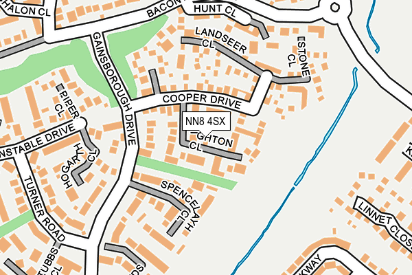 NN8 4SX map - OS OpenMap – Local (Ordnance Survey)
