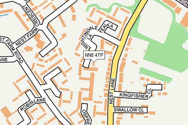 NN8 4TP map - OS OpenMap – Local (Ordnance Survey)
