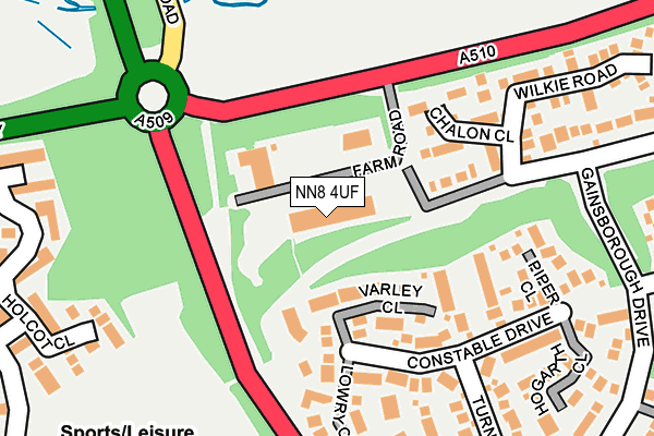 NN8 4UF map - OS OpenMap – Local (Ordnance Survey)