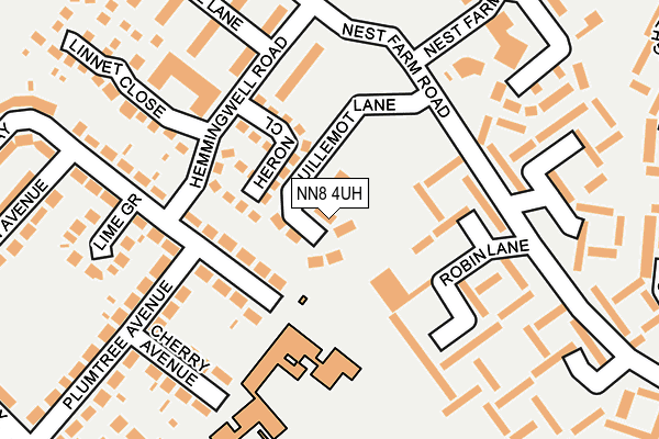 NN8 4UH map - OS OpenMap – Local (Ordnance Survey)