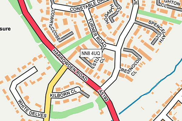 NN8 4UQ map - OS OpenMap – Local (Ordnance Survey)