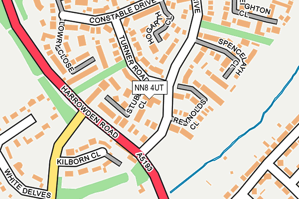 NN8 4UT map - OS OpenMap – Local (Ordnance Survey)