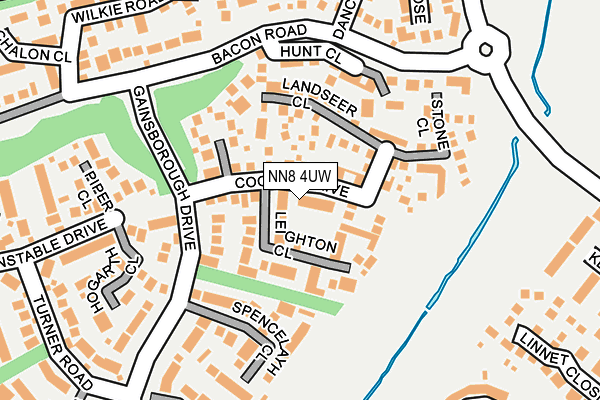 NN8 4UW map - OS OpenMap – Local (Ordnance Survey)