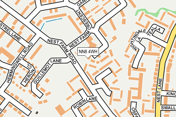 NN8 4WH map - OS OpenMap – Local (Ordnance Survey)