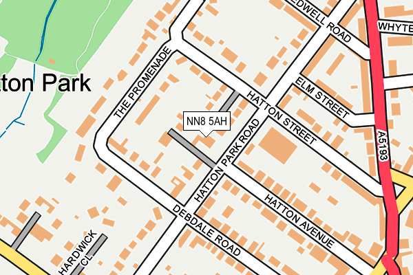 NN8 5AH map - OS OpenMap – Local (Ordnance Survey)