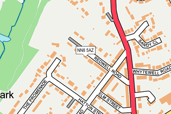 NN8 5AZ map - OS OpenMap – Local (Ordnance Survey)