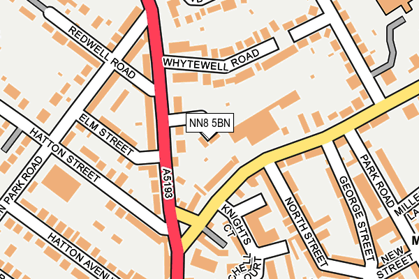 NN8 5BN map - OS OpenMap – Local (Ordnance Survey)