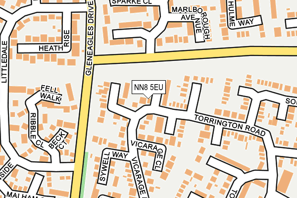 NN8 5EU map - OS OpenMap – Local (Ordnance Survey)