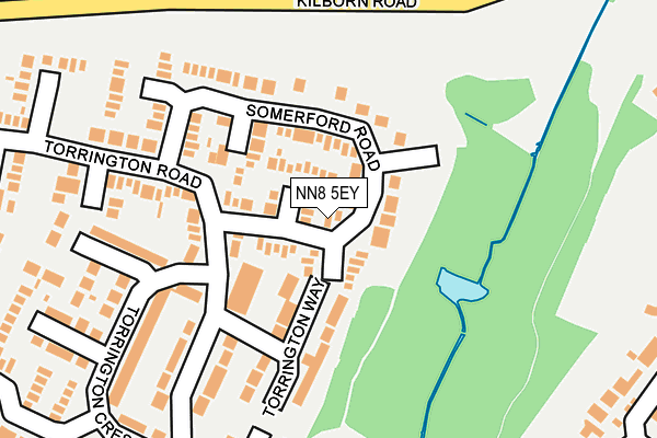 NN8 5EY map - OS OpenMap – Local (Ordnance Survey)