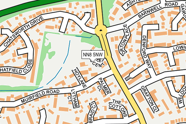 NN8 5NW map - OS OpenMap – Local (Ordnance Survey)