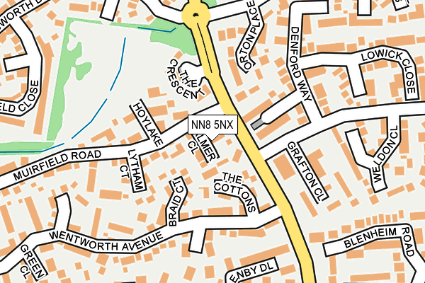 NN8 5NX map - OS OpenMap – Local (Ordnance Survey)