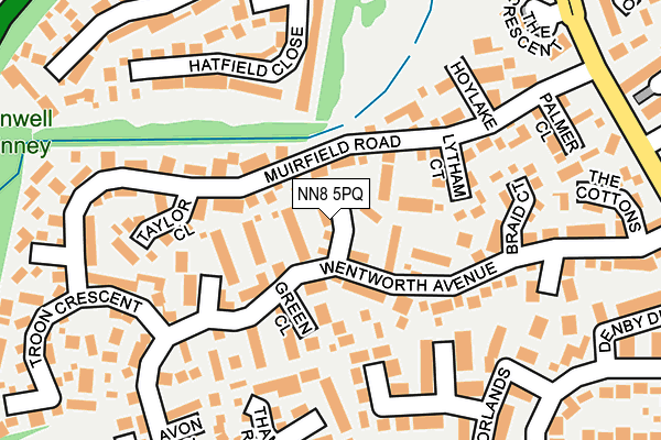 NN8 5PQ map - OS OpenMap – Local (Ordnance Survey)