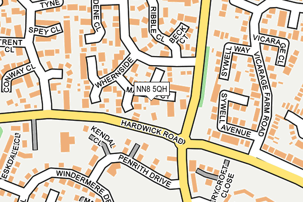 NN8 5QH map - OS OpenMap – Local (Ordnance Survey)
