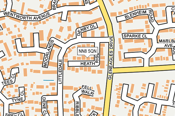 NN8 5QN map - OS OpenMap – Local (Ordnance Survey)