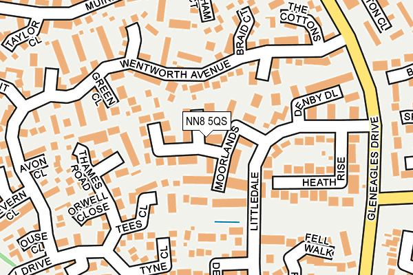 NN8 5QS map - OS OpenMap – Local (Ordnance Survey)