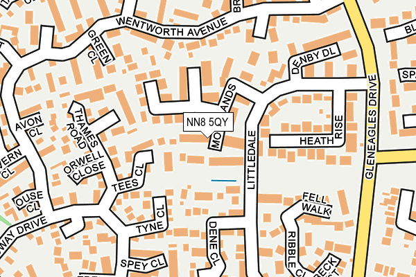 NN8 5QY map - OS OpenMap – Local (Ordnance Survey)