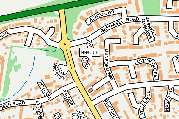 NN8 5UF map - OS OpenMap – Local (Ordnance Survey)