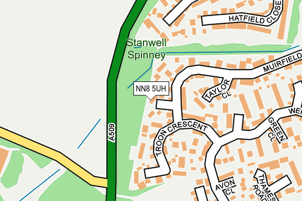 NN8 5UH map - OS OpenMap – Local (Ordnance Survey)