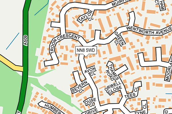 NN8 5WD map - OS OpenMap – Local (Ordnance Survey)