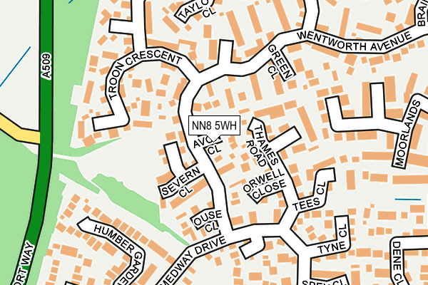 NN8 5WH map - OS OpenMap – Local (Ordnance Survey)