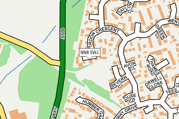 NN8 5WJ map - OS OpenMap – Local (Ordnance Survey)