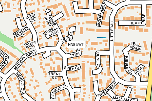 NN8 5WT map - OS OpenMap – Local (Ordnance Survey)