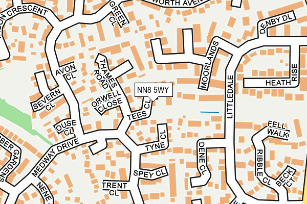 NN8 5WY map - OS OpenMap – Local (Ordnance Survey)