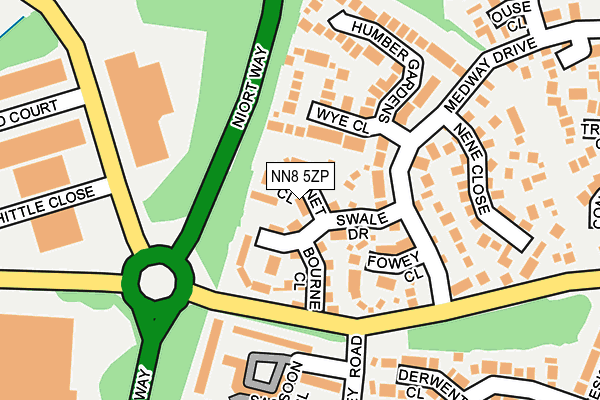 NN8 5ZP map - OS OpenMap – Local (Ordnance Survey)
