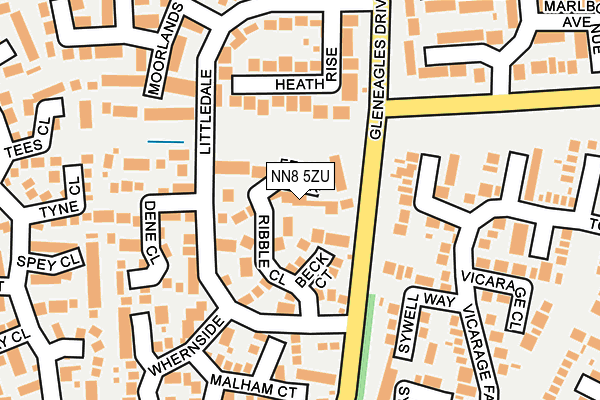 NN8 5ZU map - OS OpenMap – Local (Ordnance Survey)