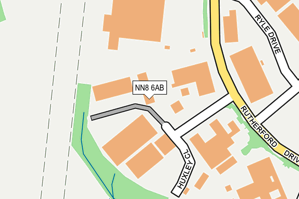 NN8 6AB map - OS OpenMap – Local (Ordnance Survey)