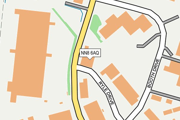 NN8 6AQ map - OS OpenMap – Local (Ordnance Survey)