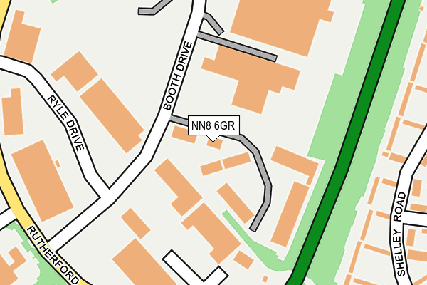 NN8 6GR map - OS OpenMap – Local (Ordnance Survey)