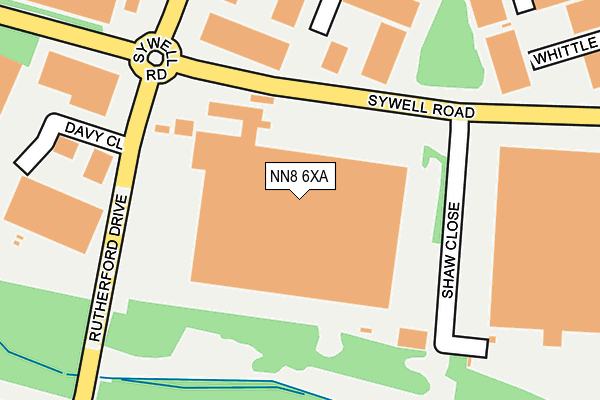 NN8 6XA map - OS OpenMap – Local (Ordnance Survey)