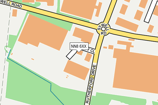 NN8 6XX map - OS OpenMap – Local (Ordnance Survey)
