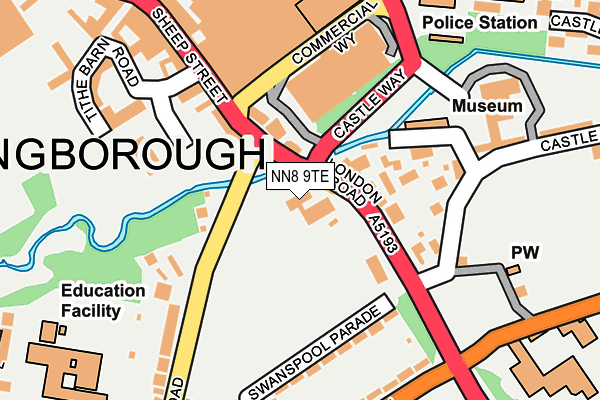 NN8 9TE map - OS OpenMap – Local (Ordnance Survey)