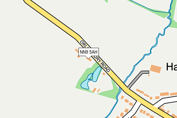 NN9 5AH map - OS OpenMap – Local (Ordnance Survey)