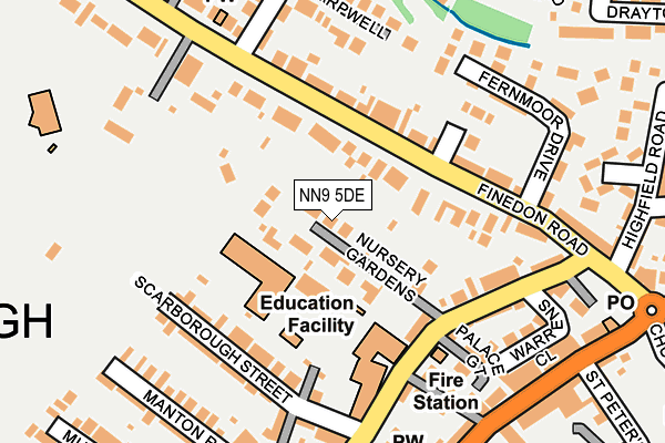 NN9 5DE map - OS OpenMap – Local (Ordnance Survey)