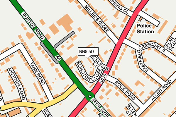 NN9 5DT map - OS OpenMap – Local (Ordnance Survey)