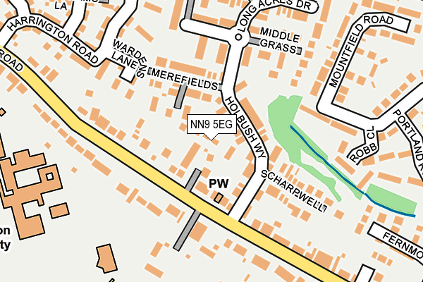 NN9 5EG map - OS OpenMap – Local (Ordnance Survey)