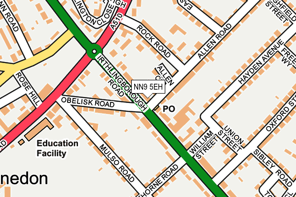 NN9 5EH map - OS OpenMap – Local (Ordnance Survey)
